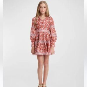 Bardot Red Floral Kids Dress
